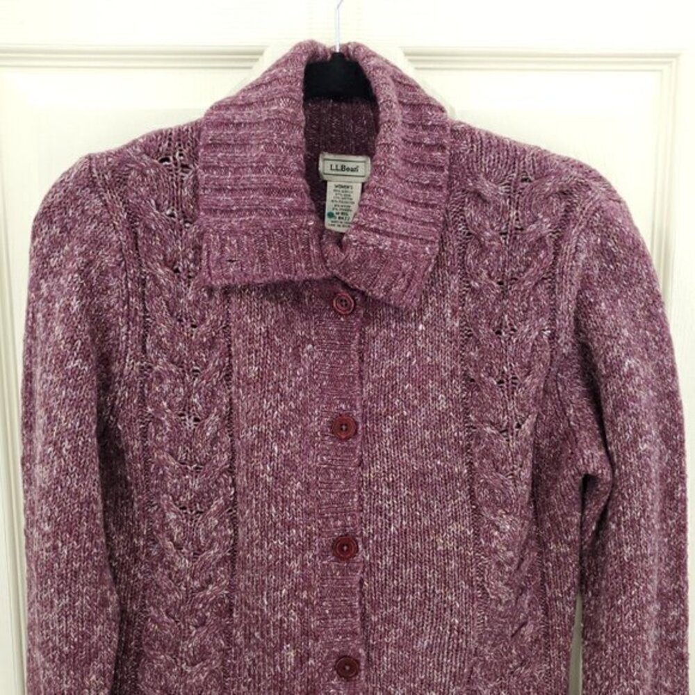 LL. Bean Cardigans M Red - Picture 4 of 13